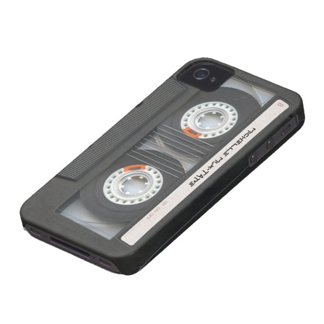 Coques Case-Mate iPhone Cassette faite sur commande Mixtape (Bas)