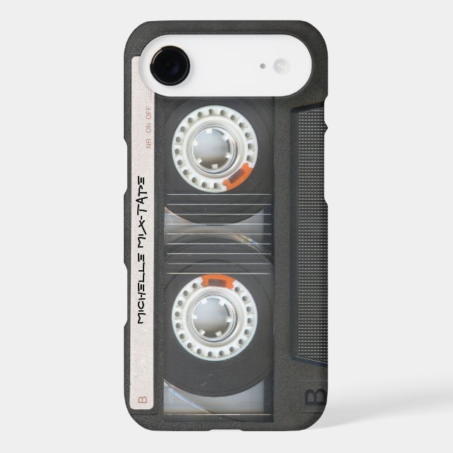 Coques Case-Mate iPhone Cassette faite sur commande Mixtape (Verso)