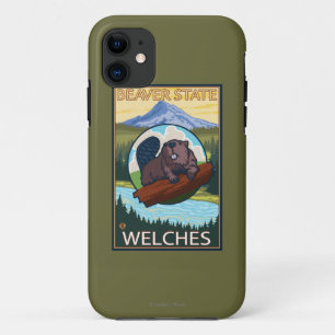 Case-Mate iPhone Case Castor et capot de Mt. - Welches, Orégon