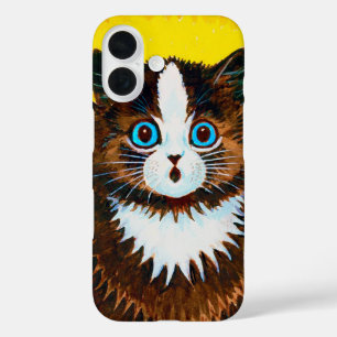 Coque Pour iPhone 16 Cat à Rainbow, Louis Wain