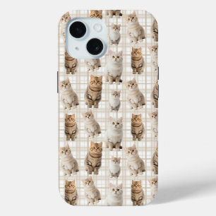 Coque Pour iPhone 15 Cat adorable iPhone 15 Téléphone Boîtier