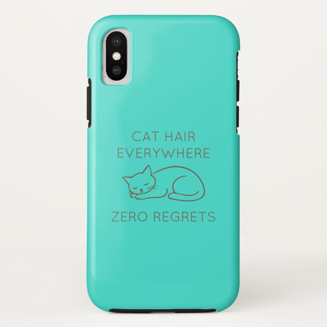 Coques Case-Mate iPhone Cat hair everywhere zero regrets (Dos)