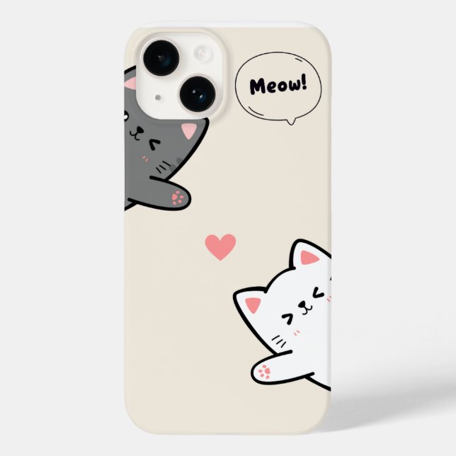COQUES Case-Mate iPhone CAT MEOW DESIGN PHONE COVER (Verso)