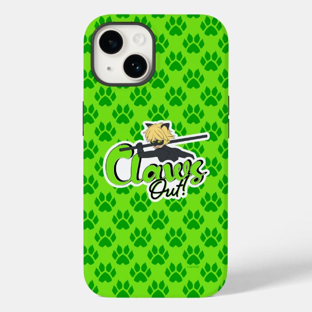 Coques Case-Mate iPhone Cat Noir | Claws Out ! (Verso)