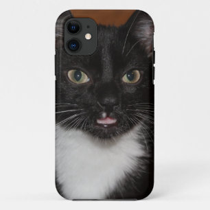 ETUI iPhone Case-Mate CAT NOIR ET BLANC