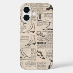 Coque Pour iPhone 16 Catalogue publicitaire de chaussures anciennes