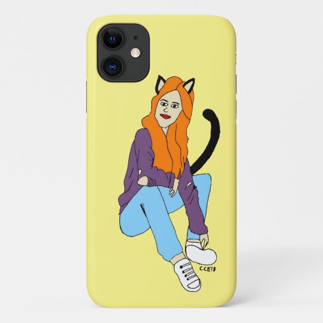 Coques Case-Mate iPhone catgirl (Dos)