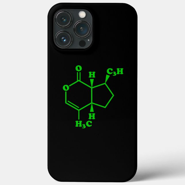 Coques Case-Mate iPhone Catnip Nepetalactone Formule chimique moléculaire (Verso)