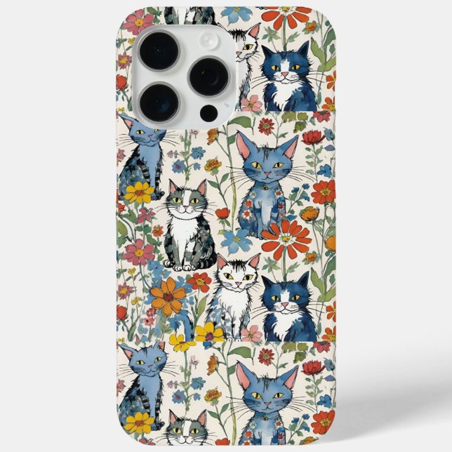 Coques Case-Mate iPhone Cats et illustrations Fleurs sauvages Boho (Verso)