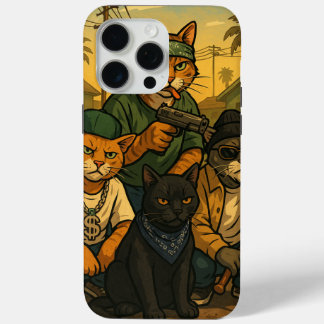 Coque iPhone 15 Pro Max Cats Gang in Grove St