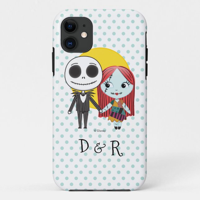 Coques Case-Mate iPhone Cauchemar avant Noël | Jack & Sally Emoji (Dos)