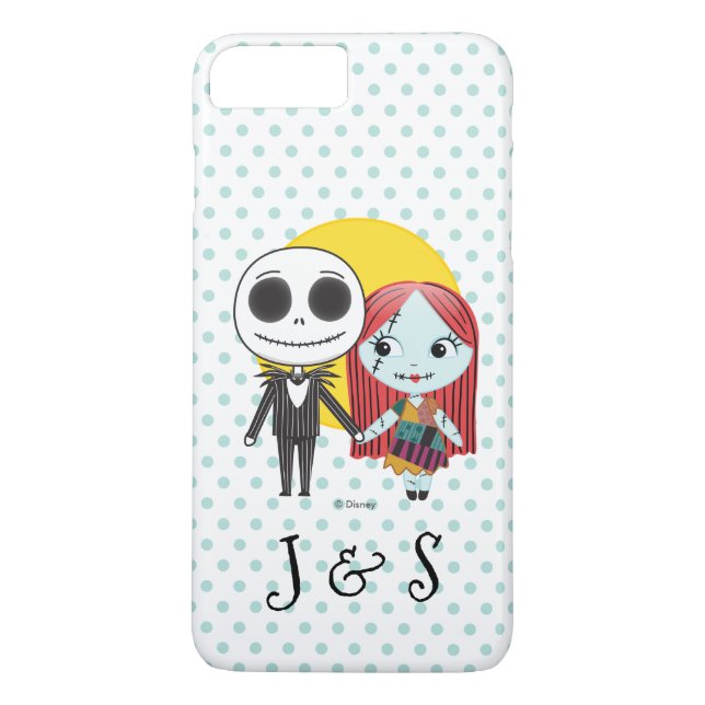 Coques Case-Mate iPhone Cauchemar avant Noël | Ses Initiales Et Ses Initia (Dos)