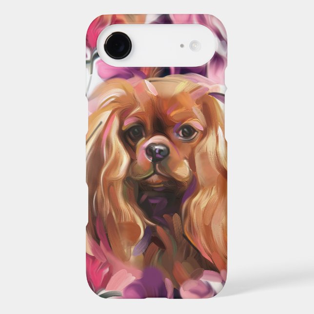 Coques Case-Mate iPhone Cavalier d'art de chien 'Ruby' (Verso)