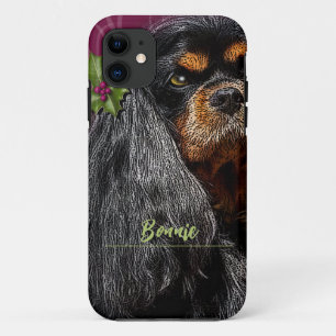 Case-Mate iPhone Case Cavalier King Charles, Noir et Tan, Téléphone