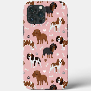 Case-Mate iPhone Case Cavalier King Charles Spaniel Paws and Bones