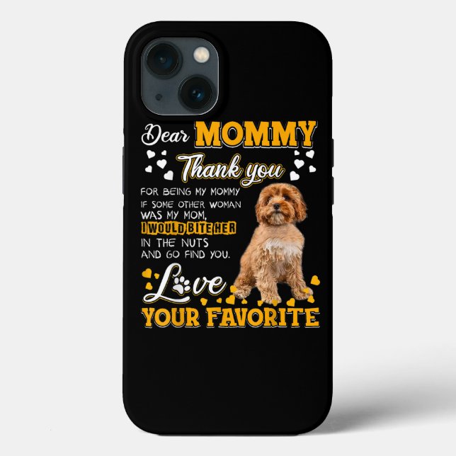 Coques Case-Mate iPhone Cavoodle Cher Merci Maman Pour Être Ma Maman (Verso)