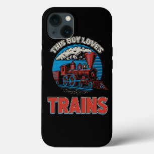 Case-Mate iPhone Case Ce garçon aime les trains locomotives et wagon Kid