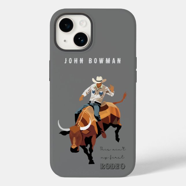 Coques Case-Mate iPhone Ce n'est pas mon premier RODEO : Bull rider (Verso)