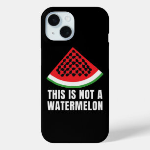 Coque Pour iPhone 15 Ce n'est pas une pastèque - Palestinien keffiyeh