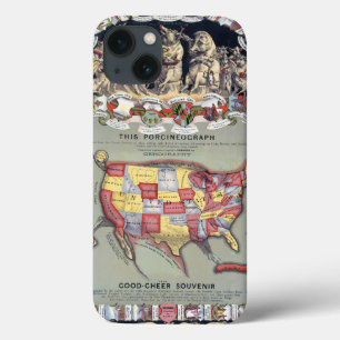 iPhone 13 Coque CE PORCINEOGRAPH, c1876