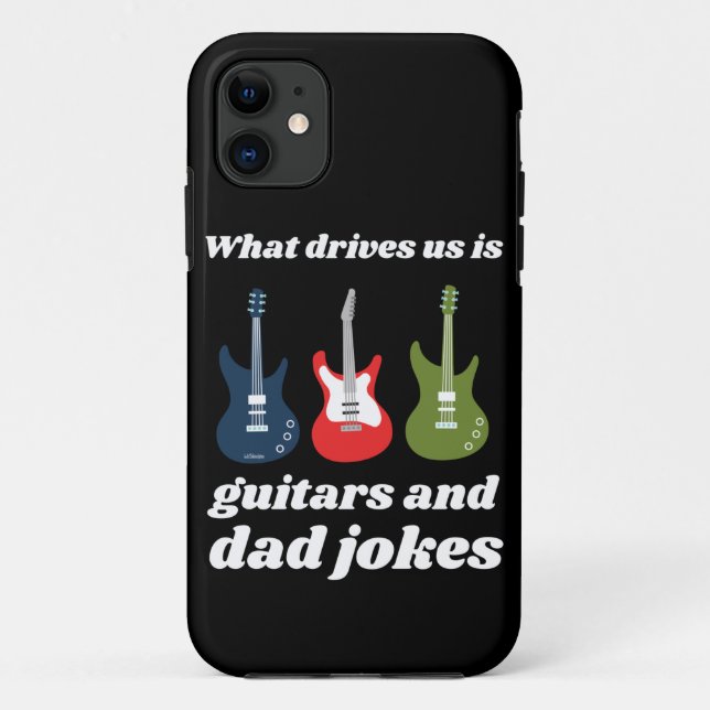COQUES Case-Mate iPhone CE QUI NOUS AMÈNE C'EST DES GUITARS ET DES PAPA JO (Dos)