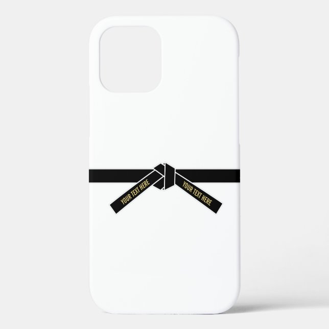 Coques Case-Mate iPhone Ceinture noire personnalisable (Kuro-obi) (Verso)