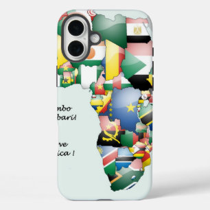 Coques iPhone 16 Plus Célébration de l'Afrique dans le design des drapea