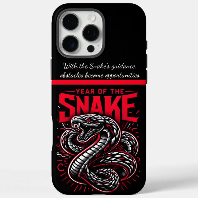 Coques Case-Mate iPhone Célébration de l'année vibrante du festival Snake (Verso)
