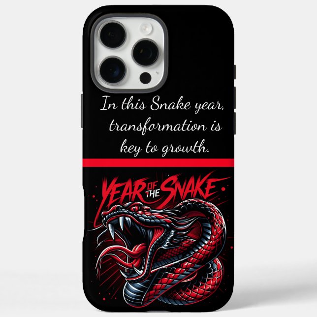 Coques Case-Mate iPhone Célébration de l'année vibrante du serpent en 2025 (Verso)