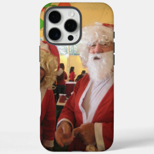 Coques iPhone 16 Pro Max Célébration de Noël de père Noël et Mme Claus - Fe