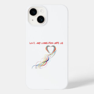 Coque Pour iPhone 14 Célébrer l'amour et la conception de connexion