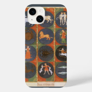 Coque Pour iPhone 14 Céleste Vintage, Carte du Zodiaque Astrologique, 1