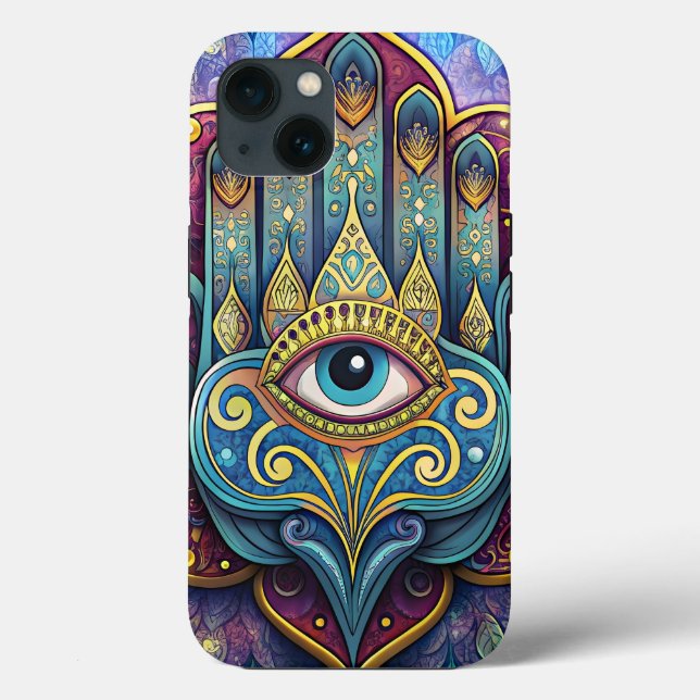 Coques Case-Mate iPhone Celestial Hamsa  (Verso)