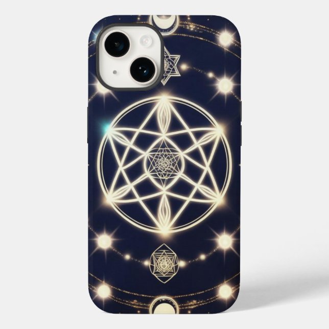 Coques Case-Mate iPhone Celestial Moon Cycle Mandala – Sacred Geometry (Verso)