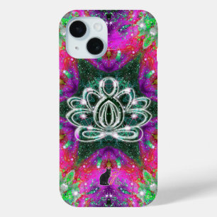 Coque Pour iPhone 15 Celestial Zen Lotus Coque-coque iphone Mate