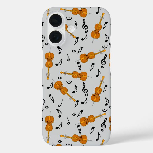 Coques Case-Mate iPhone Cellos et Black Music Notes (Verso)