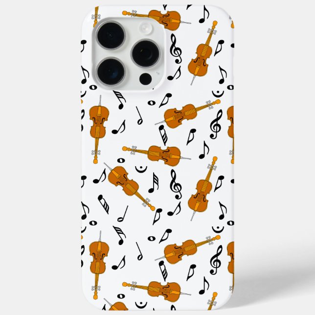 Coques Case-Mate iPhone Cellos et Black Music Notes (Verso)