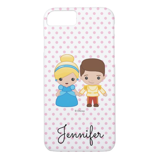 Coques Case-Mate iPhone Cendrillon et le prince charmant Emoji| Votre nom (Dos)