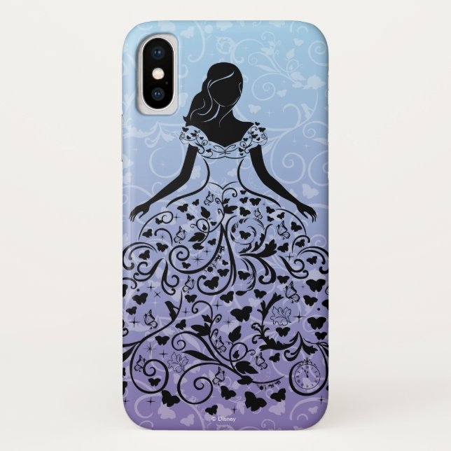Coques Case-Mate iPhone Cendrillon Robe fantaisie Silhouette (Dos)