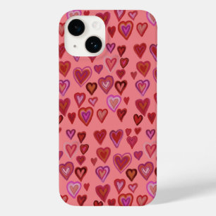 Coque Pour iPhone 14 Cent coeurs