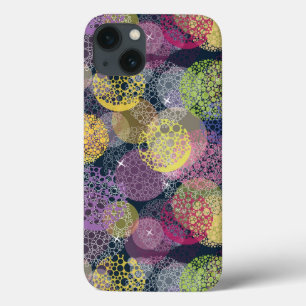 iPhone 13 Case Cercle de points Polka de la Cute Abstraite