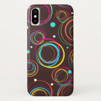 Cercle funky à motif multi-coque iphone