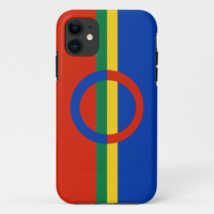 Coques Pour iPhone Cercle nordique Rouge Bleu sur bande couleur iPhon