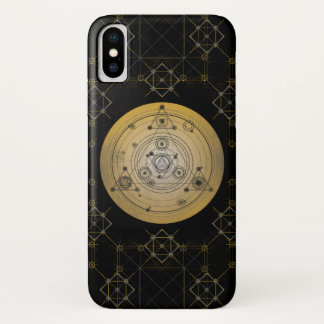 Case-Mate iPhone Case Cercle sacré jaune de la géométrie avec le motif