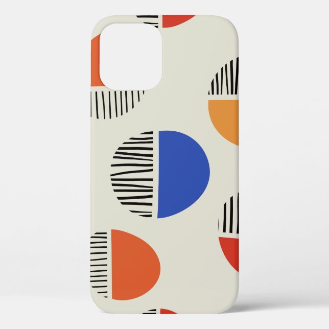 Coques Case-Mate iPhone Cercles Abstraits motif transparent, arrière - pla (Verso)