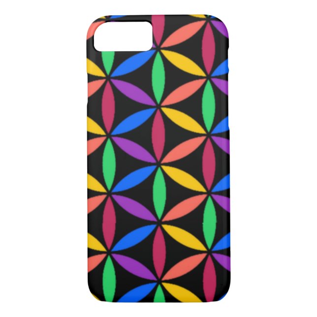 Coques Case-Mate iPhone Cercles arc-en-ciel (Dos)