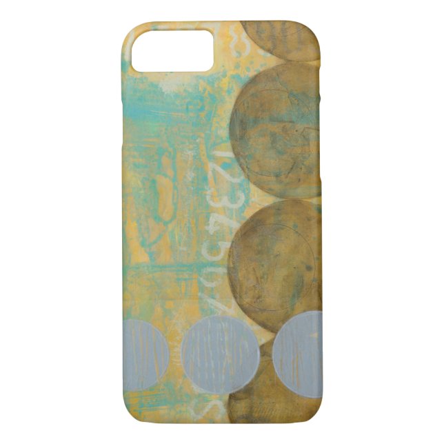 Coques Case-Mate iPhone Cercles Brown et gris foncés avec des nombres (Dos)