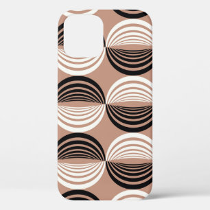Case-Mate iPhone Case Cercles Brown géométriques Conception transparente