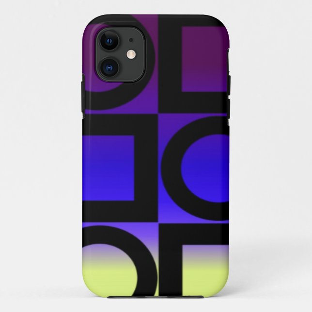 Coques Case-Mate iPhone Cercles colorés Carré (Dos)