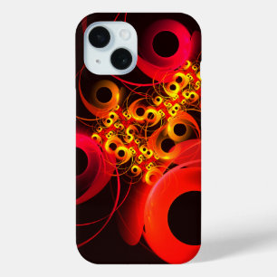 Coque Pour iPhone 15 Cercles colorés Motif d'art Abstrait moderne #08